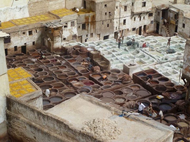 The tanneries in Fes