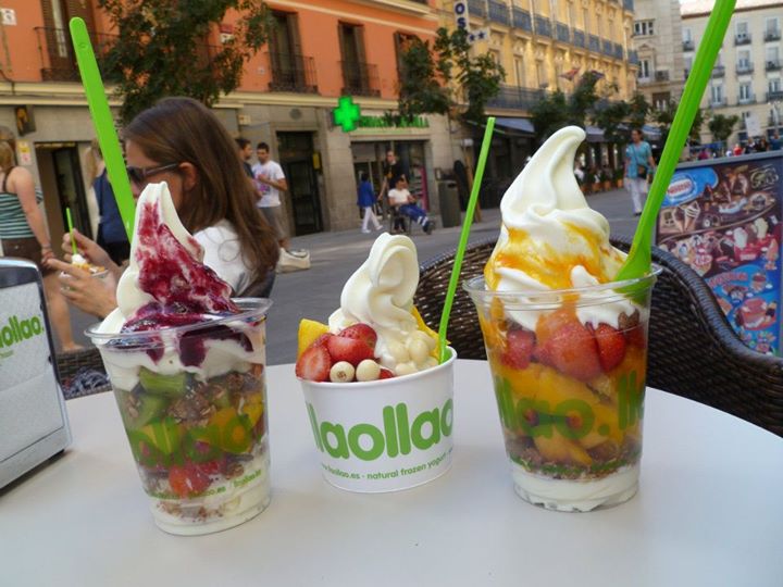 Delicious frozen yoghurt in Madrid
